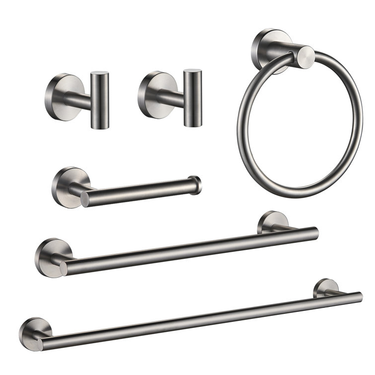 FORIOUS 6 Piece Bathroom Hardware Set & Reviews Wayfair
